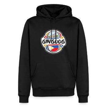 Gingoog Philippinen Flagge Reise Souvenir Abzeichen Sta - Männer Premium Bio Hoodie - Schwarz - Vorne - Nico (187cm)