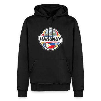 Hagonoy Philippinen Flagge Reise Souvenir Abzeichen Sta - Männer Premium Bio Hoodie - Schwarz - Vorne - Nico (187cm)