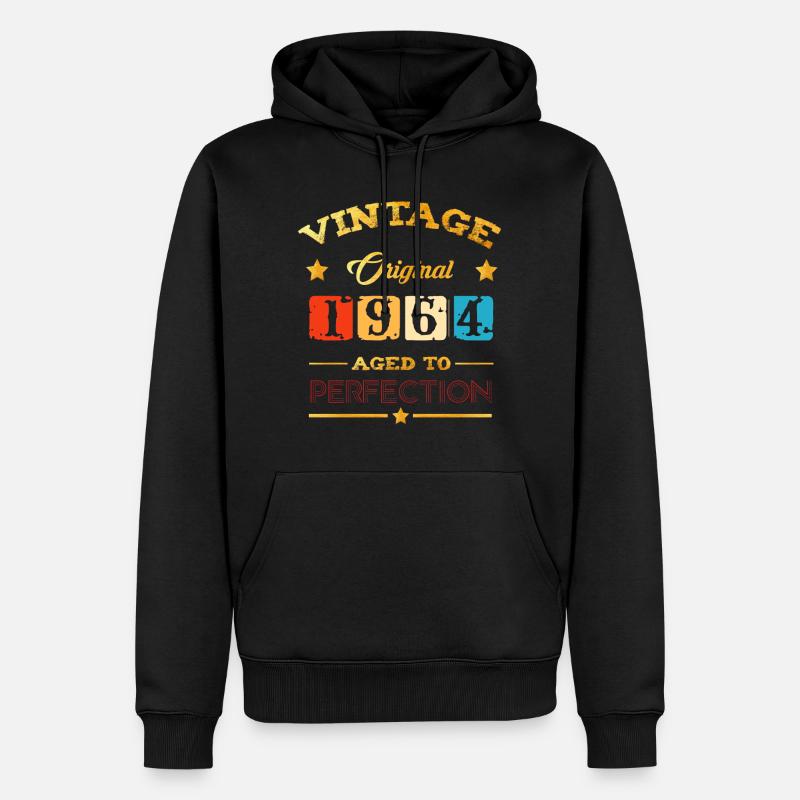Anniversaire 1964 Édition Limitée - Sweat à capuche Premium bio Homme - noir