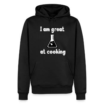 Chemist - Men’s Premium Organic Hoodie - black - Front - Nico (187cm)