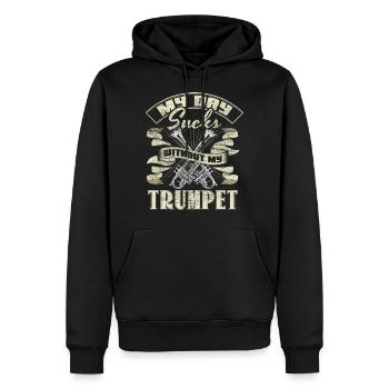 Trompete Trompetenspieler Kapelle Geschenkidee - Männer Premium Bio Hoodie - Schwarz - Vorne - Nico (187cm)