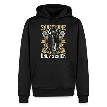 Saxophon Jazz Band - Männer Premium Bio Hoodie - Schwarz - Vorne - Nico (187cm)