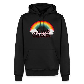 Krebs - Männer Premium Bio Hoodie - Schwarz - Vorne - Nico (187cm)