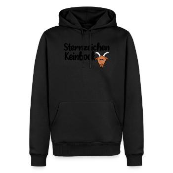 sternzeichen keinbock - Männer Premium Bio Hoodie - Schwarz - Vorne - Nico (187cm)