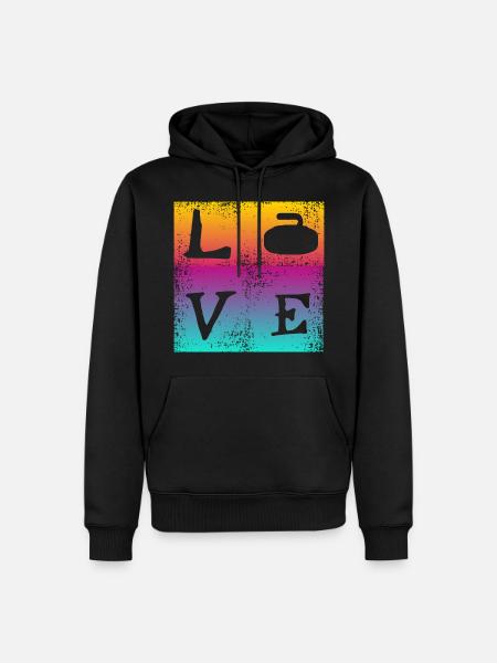 Dear Curling - Men’s Premium Organic Hoodie - black