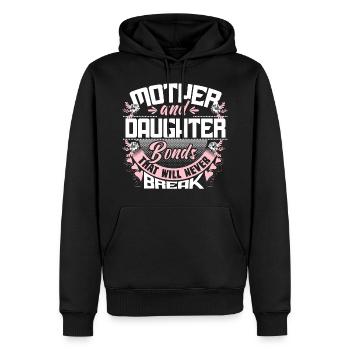 Mother and daughter cohesion gift idea - Men’s Premium Organic Hoodie - black - Front - Nico (187cm)