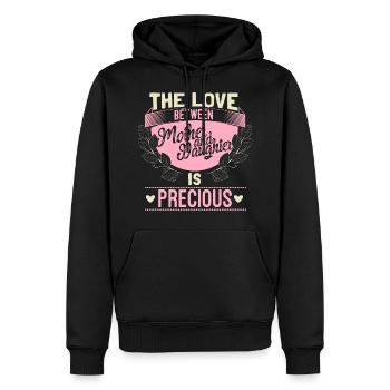 Mother and daughter friends cohesion gift - Men’s Premium Organic Hoodie - black - Front - Nico (187cm)