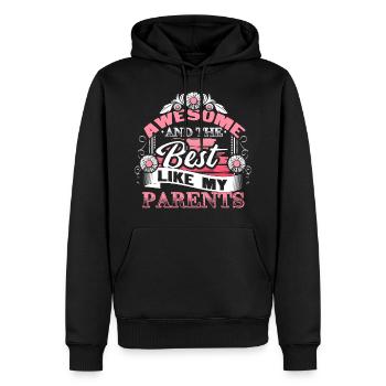 Meilleure fille de la famille Süß - Sweat à capuche Premium bio Homme - noir - Devant - Nico (187cm)