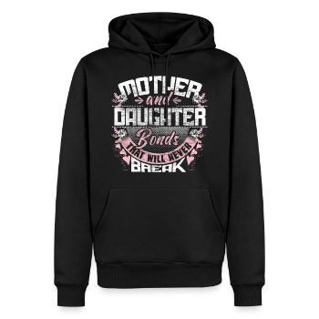 Mutter Tochter Eltern - Männer Premium Bio Hoodie - Schwarz - Vorne - Nico (187cm)