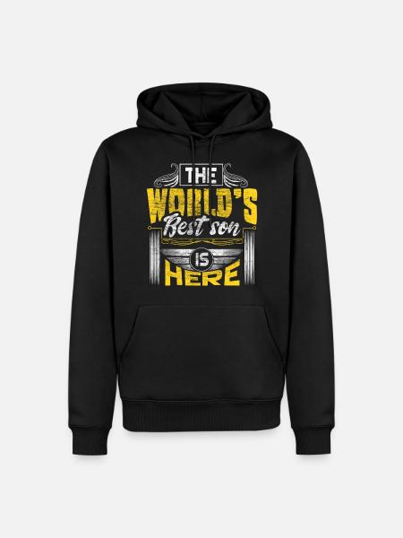 Son Sons Birthday Gift - Men’s Premium Organic Hoodie - black