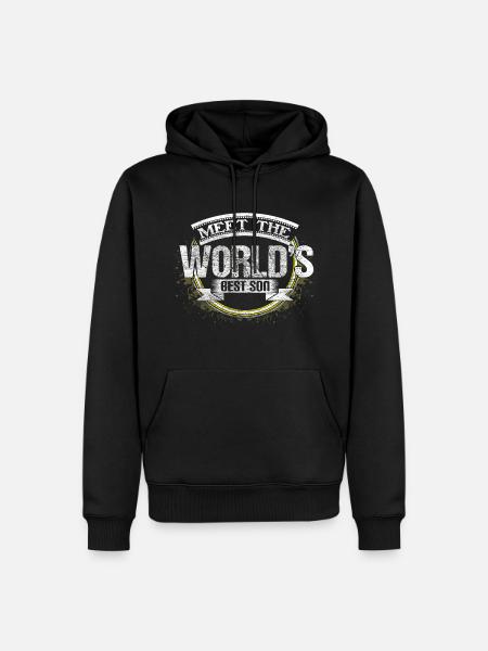 Best son family boy - Men’s Premium Organic Hoodie - black