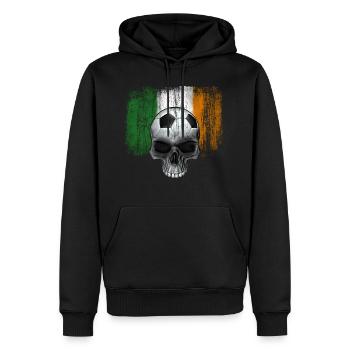 Irland Fußballfan - Männer Premium Bio Hoodie - Schwarz - Vorne - Nico (187cm)