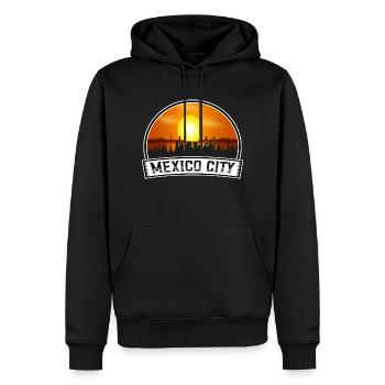 Mexiko-Stadt Mexiko Skyline Vintage Sunset Travel S - Männer Premium Bio Hoodie - Schwarz - Vorne - Nico (187cm)