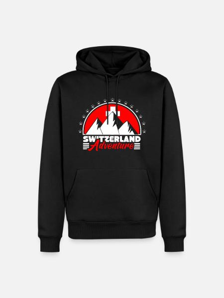 Schweiz Schweizer Staat - Männer Premium Bio Hoodie - Schwarz