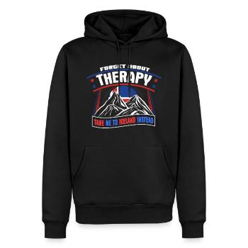 Island Norden Stolz - Männer Premium Bio Hoodie - Schwarz - Vorne - Nico (187cm)
