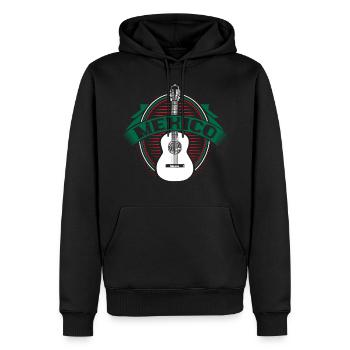 Idée cadeau du drapeau mexicain du Mexique - Sweat à capuche Premium bio Homme - noir - Devant - Nico (187cm)