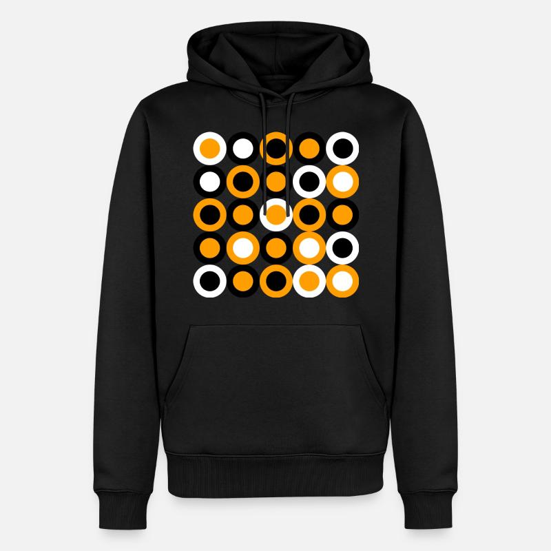 geometric patterns - Männer Premium Bio Hoodie - Schwarz
