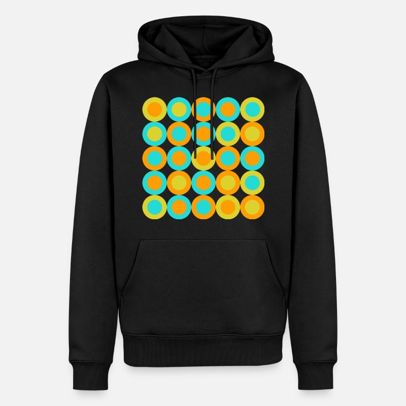 geometric patterns - Männer Premium Bio Hoodie - Schwarz