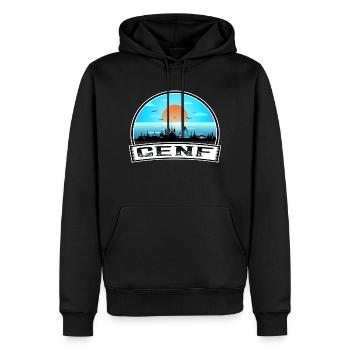 Genf Schweiz Skyline Vintage Sunset Travel Sou - Männer Premium Bio Hoodie - Schwarz - Vorne - Nico (187cm)