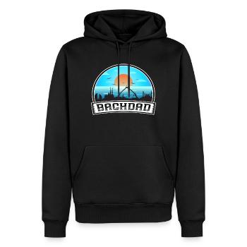 Bagdad Irak Skyline Vintage Sunset Travel Souveni - Männer Premium Bio Hoodie - Schwarz - Vorne - Nico (187cm)