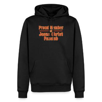 Jesus Fanclub - Männer Premium Bio Hoodie - Schwarz - Vorne - Nico (187cm)