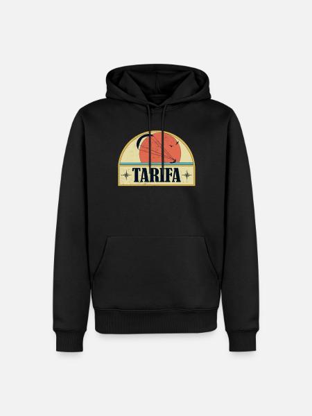 Kitesurfing Tarifa - Männer Premium Bio Hoodie - Schwarz