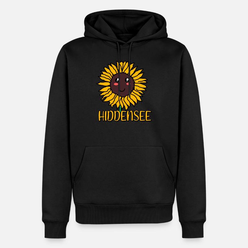 Hiddensee - Männer Premium Bio Hoodie - Schwarz