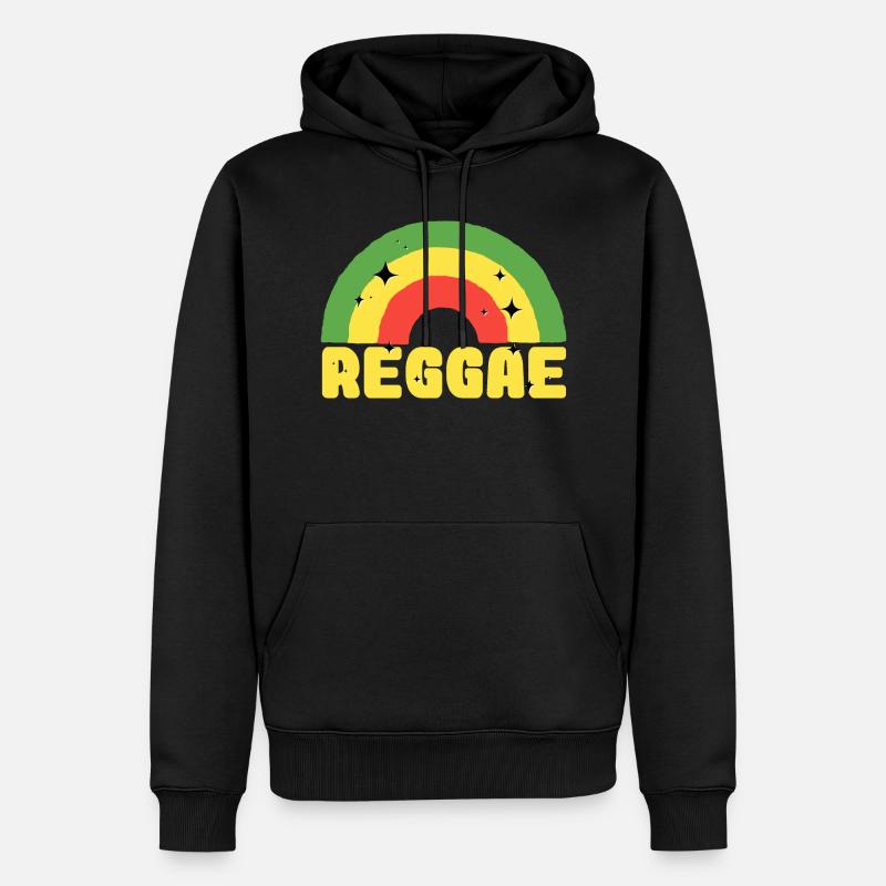 reggae - Männer Premium Bio Hoodie - Schwarz