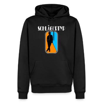 golf schlägertyp - Männer Premium Bio Hoodie - Schwarz - Vorne - Nico (187cm)