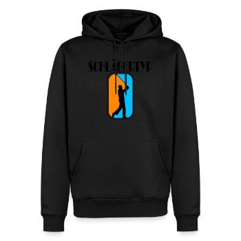 golf schlägertyp - Männer Premium Bio Hoodie - Schwarz - Vorne - Nico (187cm)