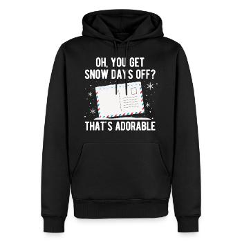 Briefträger Und Paket-Zusteller Für Postboten - Männer Premium Bio Hoodie - Schwarz - Vorne - Nico (187cm)