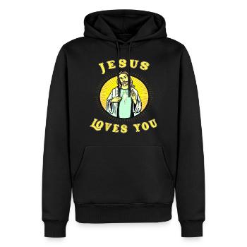 Enkel Opa Enkelkind Vintage opa - Männer Premium Bio Hoodie - Schwarz - Vorne - Nico (187cm)