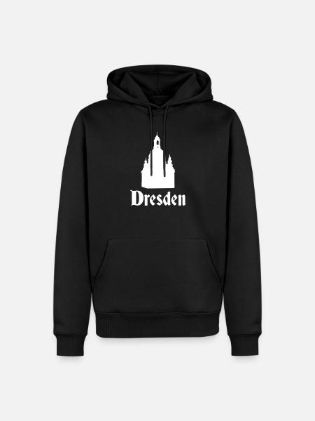 Dresden Frauenkirche - Männer Premium Bio Hoodie - Schwarz