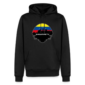 Barquisimeto Venezuela Flagge Skyline Silhouette Tra - Männer Premium Bio Hoodie - Schwarz - Vorne - Nico (187cm)