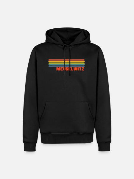 Meuselwitz - Männer Premium Bio Hoodie - Schwarz