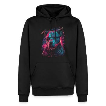 American Staffordshire Terrier - Männer Premium Bio Hoodie - Schwarz - Vorne - Nico (187cm)