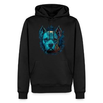 American Staffordshire Terrier - Männer Premium Bio Hoodie - Schwarz - Vorne - Nico (187cm)