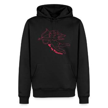 Bemy Black - Men’s Premium Organic Hoodie - black - Front - Nico (187cm)