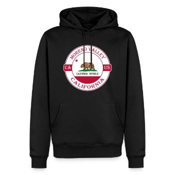 reno Valley California Flagge USA Souvenir Logo - Männer Premium Bio Hoodie - Schwarz - Vorne - Nico (187cm)