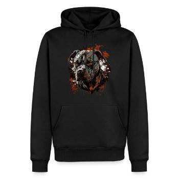 American Staffordshire Terrier - Men’s Premium Organic Hoodie - black - Front - Nico (187cm)
