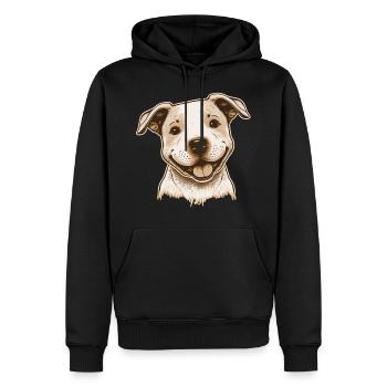 American Staffordshire Terrier - Men’s Premium Organic Hoodie - black - Front - Nico (187cm)