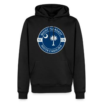 unt Pleasant South Carolina Flagge USA Souvenir - Männer Premium Bio Hoodie - Schwarz - Vorne - Nico (187cm)