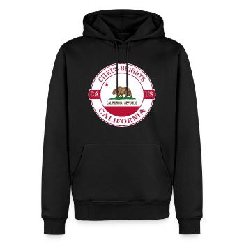 Citrus Heights California Flagge USA Reise Souvenir - Männer Premium Bio Hoodie - Schwarz - Vorne - Nico (187cm)