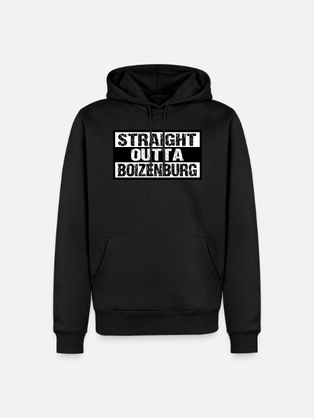 Boizenburg - Männer Premium Bio Hoodie - Schwarz