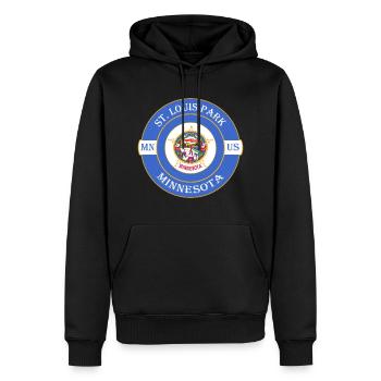 St. Louis Park Minnesota Flagge USA Souvenir Logo - Männer Premium Bio Hoodie - Schwarz - Vorne - Nico (187cm)