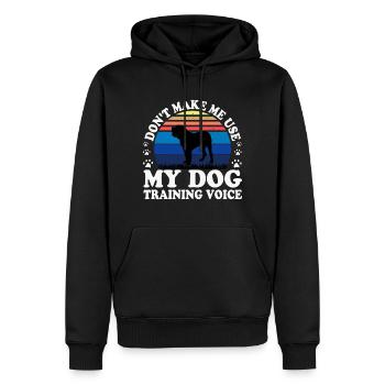 Alano Espanol Hundeliebhaber Silhouette Vintage Sonnenuntergang - Männer Premium Bio Hoodie - Schwarz - Vorne - Nico (187cm)