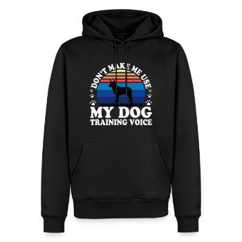 Australian Stumpy Tail Cattle Dog Silhouette - Männer Premium Bio Hoodie - Schwarz - Vorne - Nico (187cm)