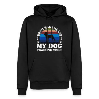Boxer Dog Silhouette Vintage Sunset pour les amoureux des chiens - Sweat à capuche Premium bio Homme - noir - Devant - Nico (187cm)