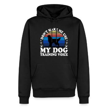 Gordon Setter Hundeliebhaber Silhouette Vintage Sonnenuntergang - Männer Premium Bio Hoodie - Schwarz - Vorne - Nico (187cm)