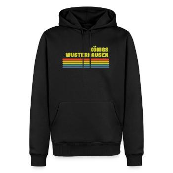 Königs wusterhausen Regenbogen - Männer Premium Bio Hoodie - Schwarz - Vorne - Nico (187cm)